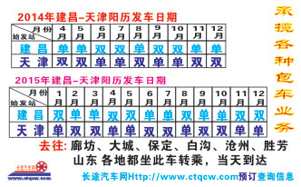 建昌到天津西站名片正面