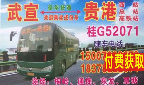 武宣到贵港名片正面